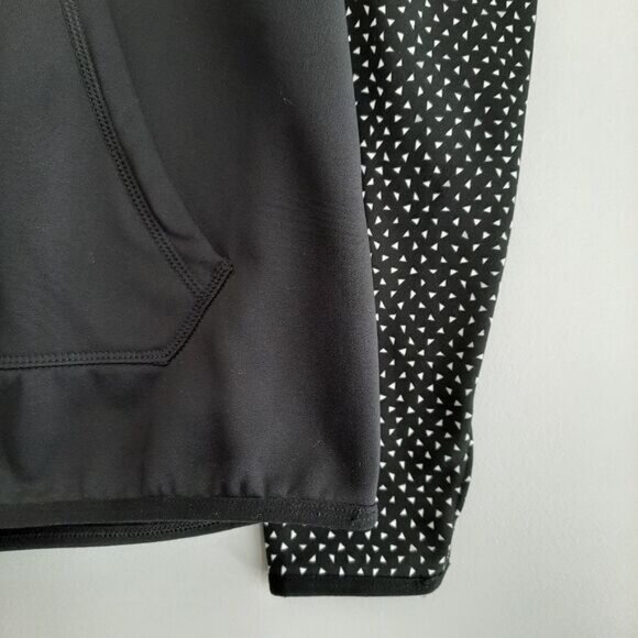 NIKE Sporty Pullover Hoodie Sweatshirt B&W Sz S - Picture 5 of 11